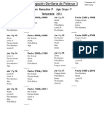 Calendario Tercera Grupo 1