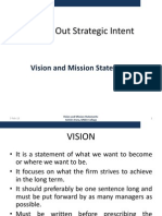 Vision and Mission Statements