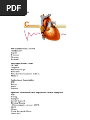 Cardiology Mnemonics Heart Atrium Heart