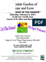 Allendale Garden of Hope and Love: "Fellowship in The Garden"