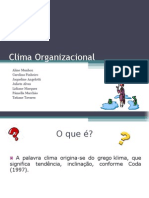 O que é clima organizacional