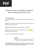 NORMATIVISMO JURÍDICO - A CONTRIBUIÇÃO DE HANS KELSEN PARA A CONSOLIDAÇÃO DO POSITIVISMO JURÍDICO
