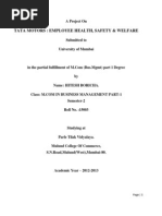 Download Tata Motors  Employee HealthSafety  Welfare by Hitesh Boricha SN124394113 doc pdf
