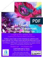 La Cima Mardi Gras Masquerade Flyer