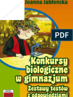 TUTOR Konkursy Biologiczne W Gimnazjum Joanna Jabłońska 15 S