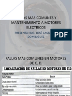 Fallas Mas Comunes y Mantenimiento A Motores Electricos