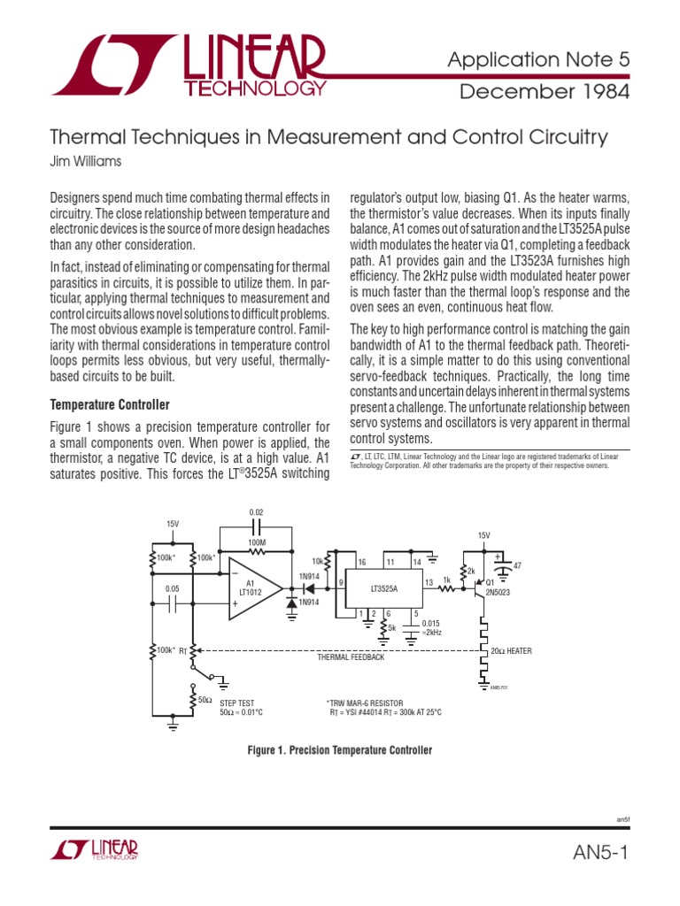 YSI Thermistor PDF Amplifier Flow Measurement