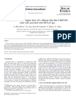 Procedure to Obtain Higher Than 14 Efficient Thin Film CdSCdTe