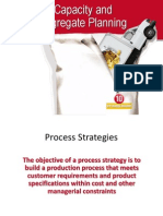 Process Capacity and Aggregate Planning Strategies