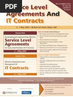 Service Level Agreements and IT Contracts