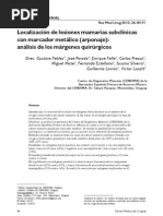 Uruguay. Lesiones Subclinicas Localizacion 2010