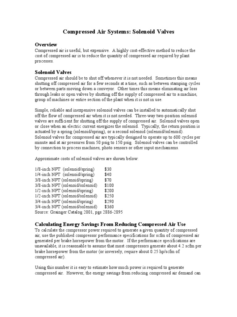 CompAir SolenoidValves | PDF | Gas Compressor | Valve