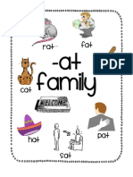 Cat, Bat, Hat and Other -at and -ad Family Words