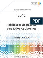 Instructivo Habilidades Linguisticas 2012