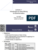 Introduction To Data Mining For Bioinformatics: Fall 2005 Peter Van Der Putten (Putten - at - Liacs - NL)