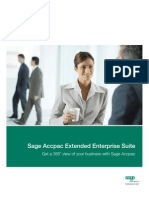 Sage Accpac Extended Enterprise Suite: Get A 360 View of Your Business With Sage Accpac