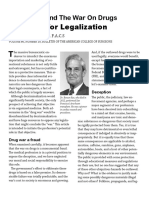 Physicians and The War On Drugs: The Case For Legalization, by Benson B. Roe M.D. FACS