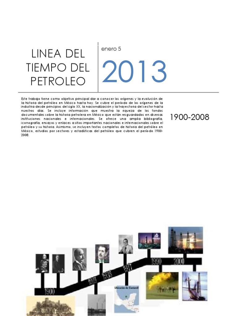 Linea Del Tiempo Ale | PDF | Petróleo | Hidrocarburos