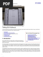 Autofocus Test Chart