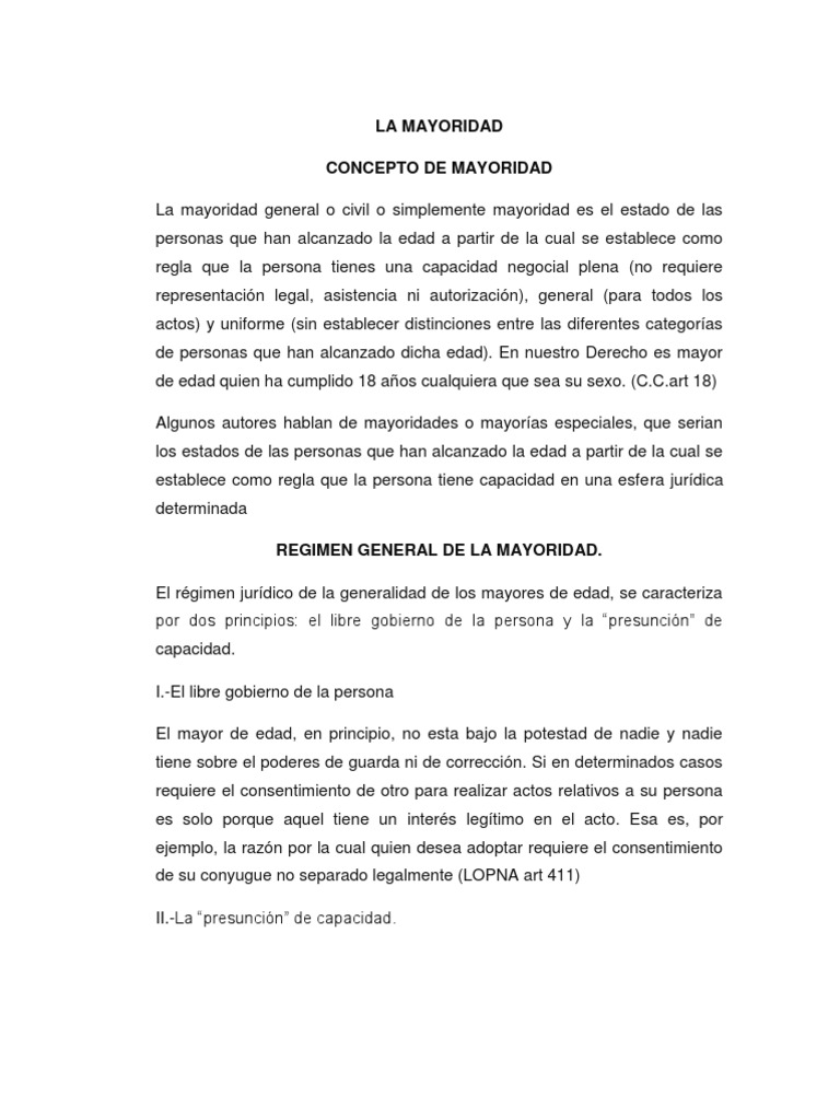 Mayoría de edad en Venezuela: Conceptos clave | PDF | Juez | Castigos