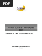 Codigo de Obras e Instalacoes Lei 3428-2007GRAV