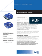 Bluetooth Printer Adapter Data Sheet English