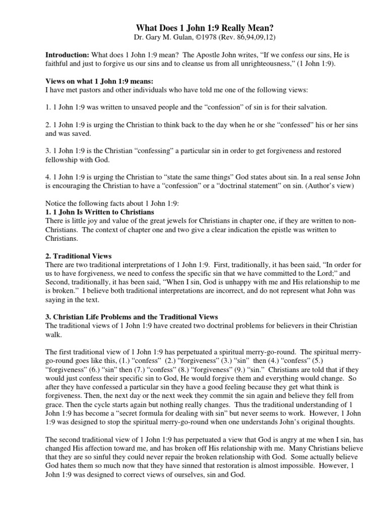 1 JOHN 1 VS 8 9 intelligence overview