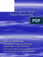 Nurse Patient Therapeutic Relation