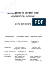 Management Control and Operational Control