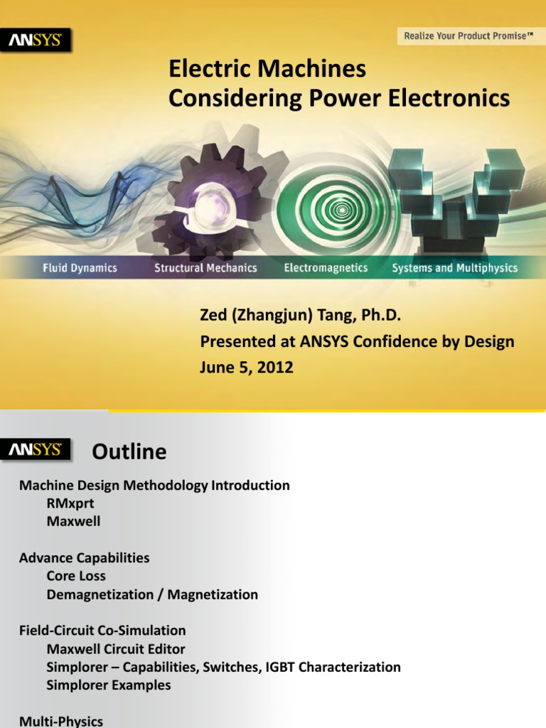 Ansys Electric Machines and Power Electronics