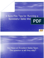 4 Sure-Fire Tips For Running A Successful Sales Meeting