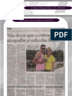 Não deixe que o estresse atrapalhe a volta das férias - Jornal O Tempo 030213