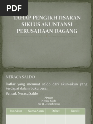 Tahap Pengikhtisaran Siklus Akuntansi Perusahaan Dagang