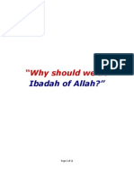 Why Should We Do Ibadah Allah PDF