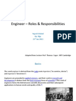 Engineer - Roles & Responsibilities