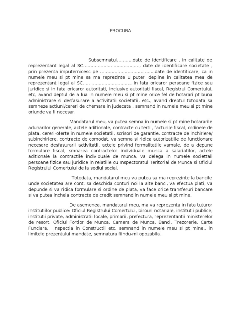 Model Procura | PDF