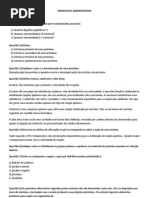 Exercicos aminoácidos