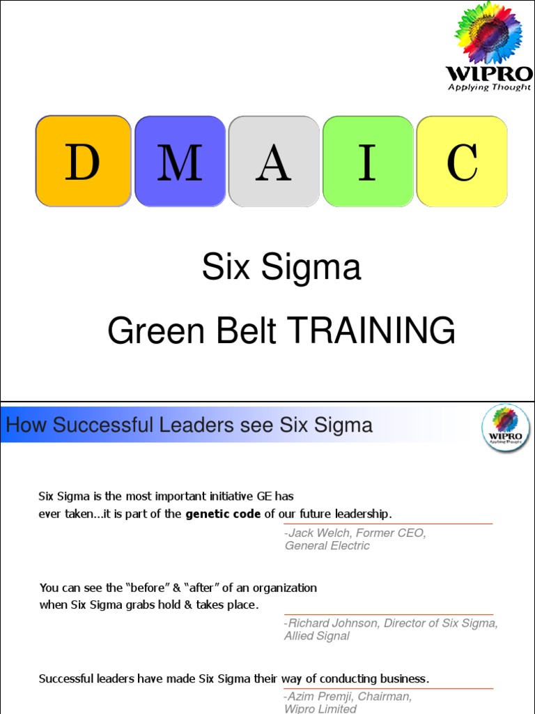 GB Training Dmaic PDF Six Sigma Regression Analysis