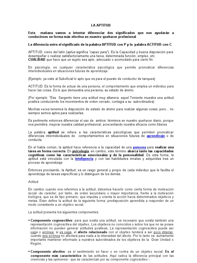 La aptitud.doc Altanera q significa