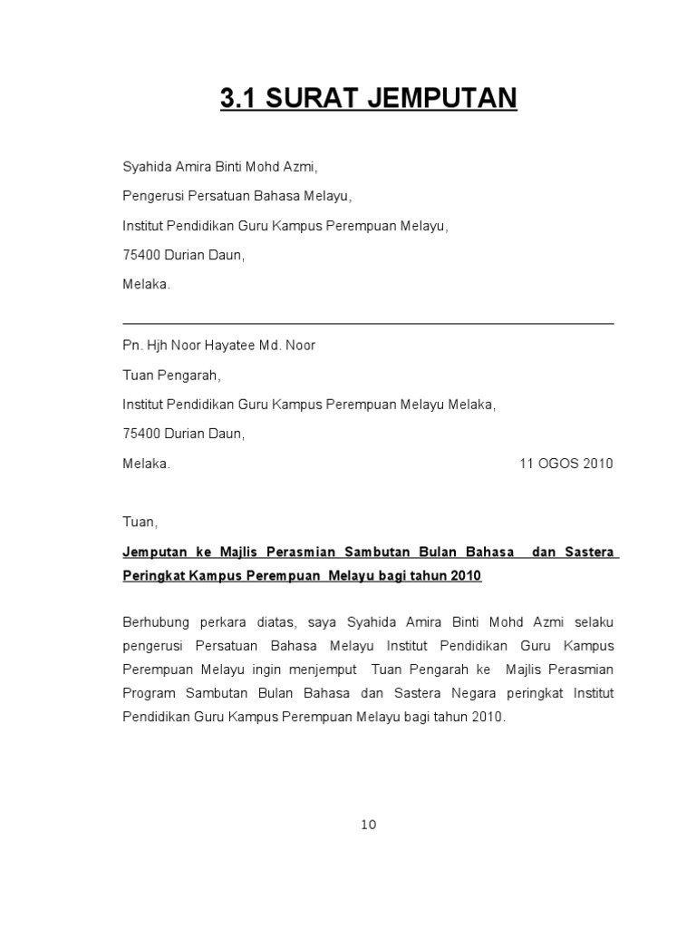 Surat Jemputan Pengarah  PDF