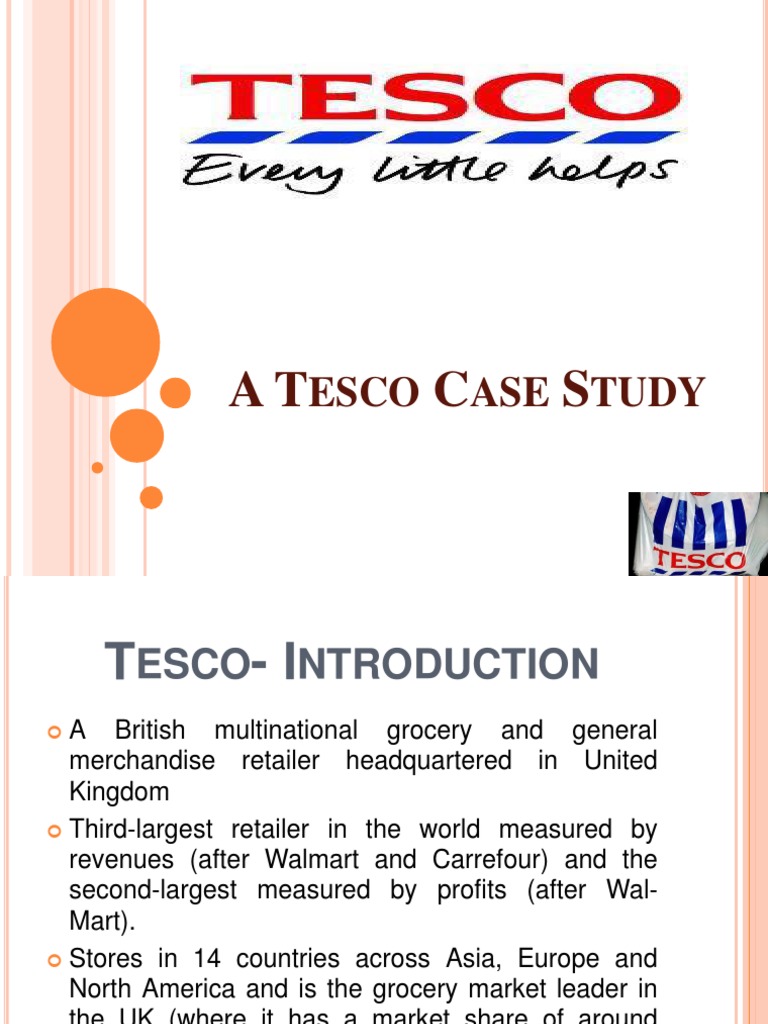A Tesco Case Study PDF Tesco Recruitment