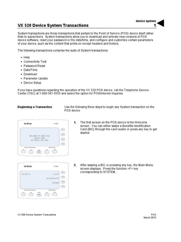 VX 520 POS Device System Guide | PDF | Software Release Life Cycle ...