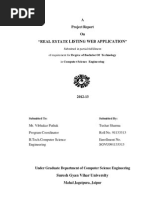 Download Real Estate Listing Web Application Project Report by Tushar Sharma SN124527018 doc pdf