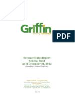 Revenue Status Report FY 2012-2013 - General Fund 20121231