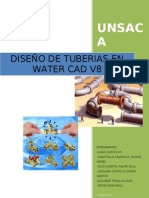 Informe Diseño de Tuberias Con Watercad-Fluidos 1