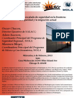 Foro Comunitario La Seguridad Fronteriza y La Migracion Actual Español