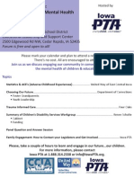 Engaging Families in MH Forum Flyer