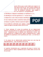 Lista de  Exercícios-teste hipotese.doc