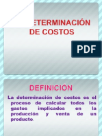 1.8 Determinacion de Costos