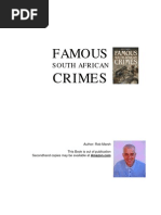 South Africa's Famous Crimes 1903-1987